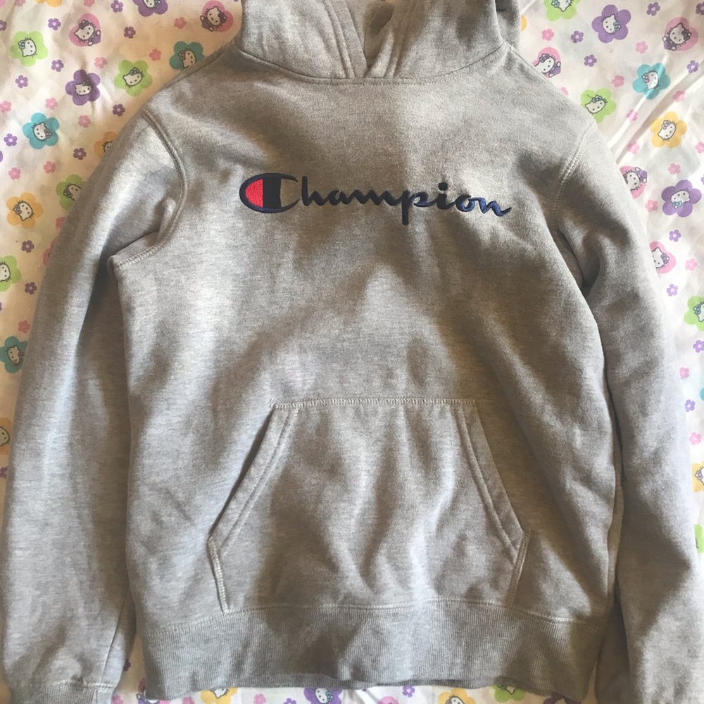 grey champion hoodie